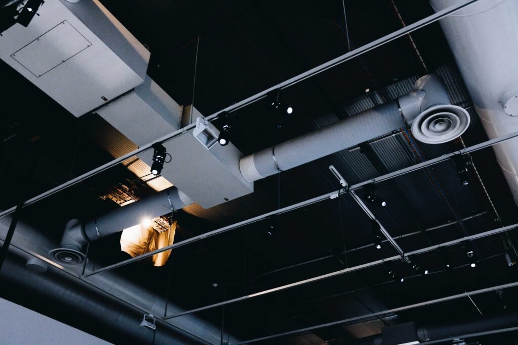 Mechanical duct and pipe insulation in a commercial facility